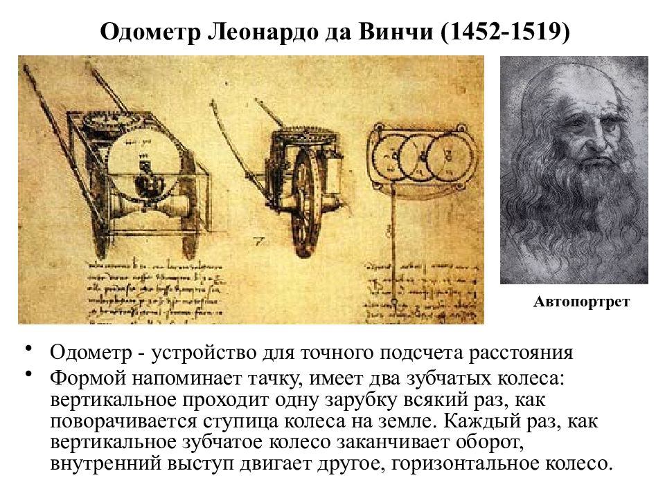 Чертеж этого прибора был впервые создан леонардо да винчи