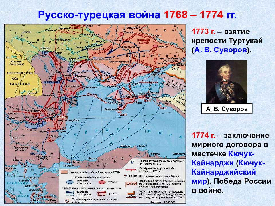 Цифрой 2 на схеме обозначено местечко кючук кайнарджи