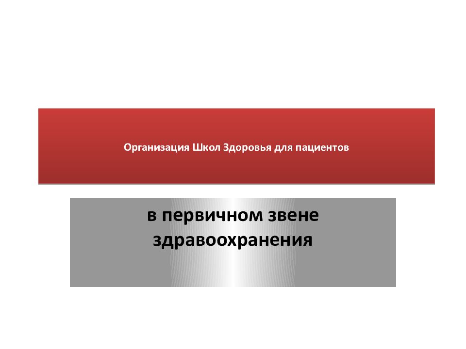 Организация школы пациентов