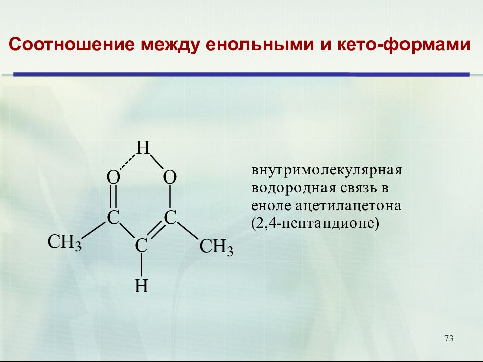 Внутримолекулярная водородная связь. Енольная конденсация. Енольная форма ацетилацетона. Енольная форма Глюкозы.