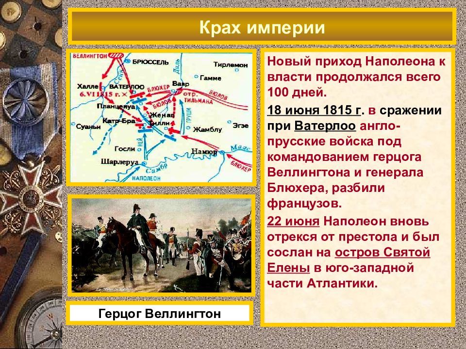 Каковы итоги наполеоновских войн для франции европы. Битва Ватерлоо 1815 кратко. 1815 — СТО дней и битва при Ватерлоо. Ватерлоо битва Наполеона кратко. Ватерлоо итоги битвы.