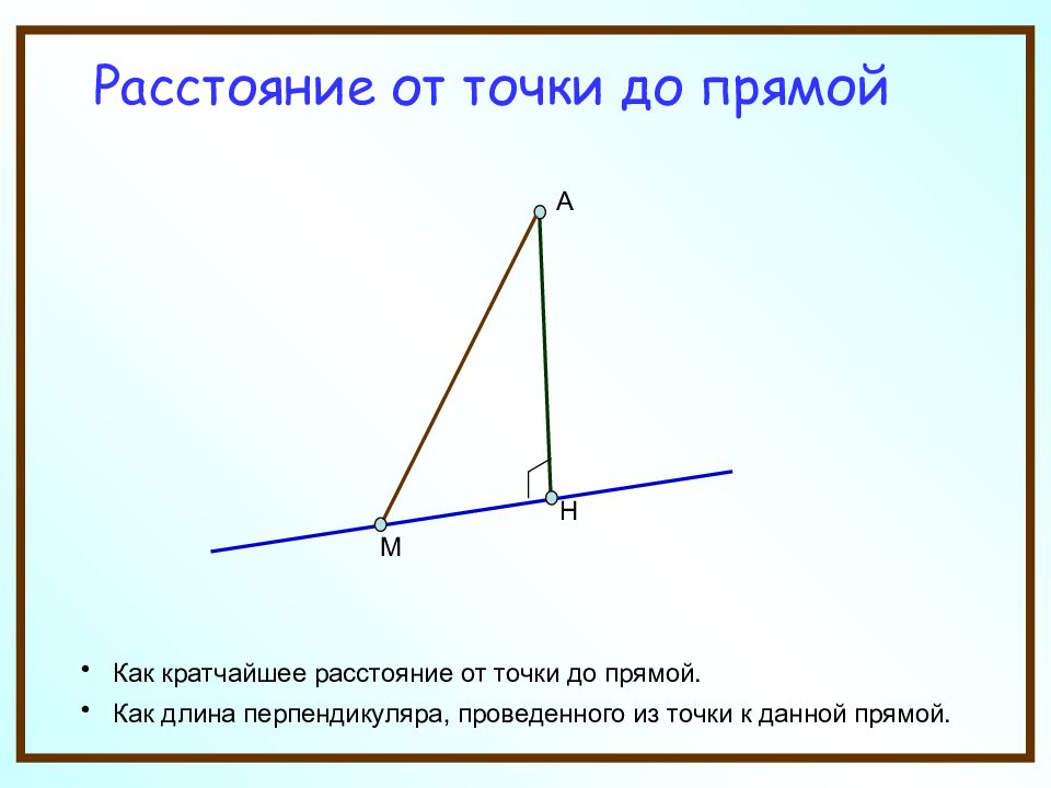 Расстояние в пространстве презентация