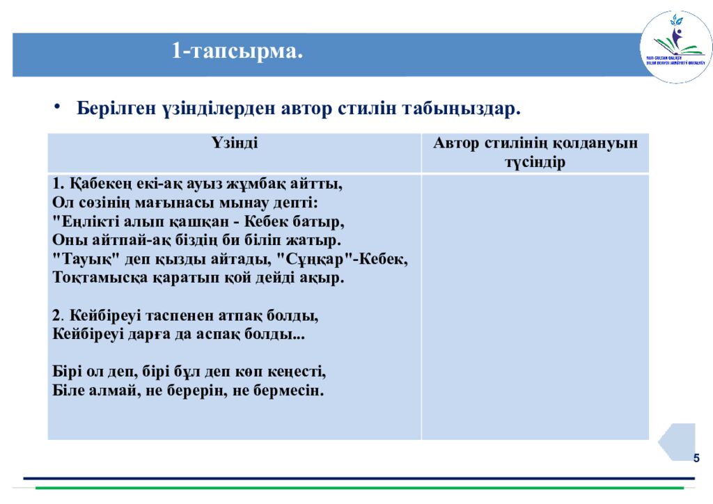 Нұр-Сұлтан қ. «Білім беруді жаңғырту орталығы» www.astana-modern.kz Қазақ