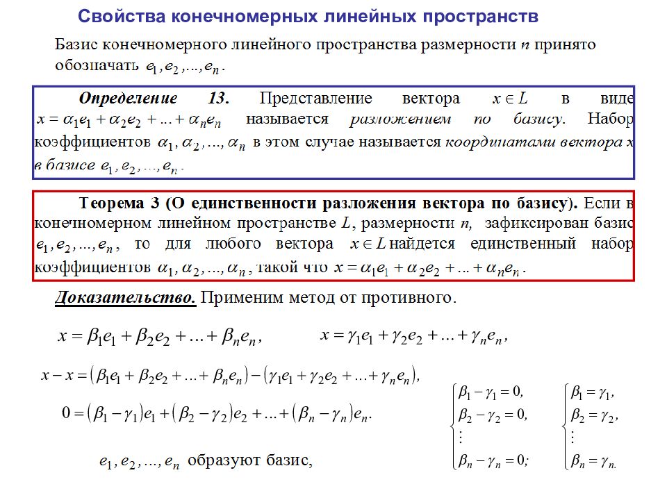 Найдите базис линейного подпространства