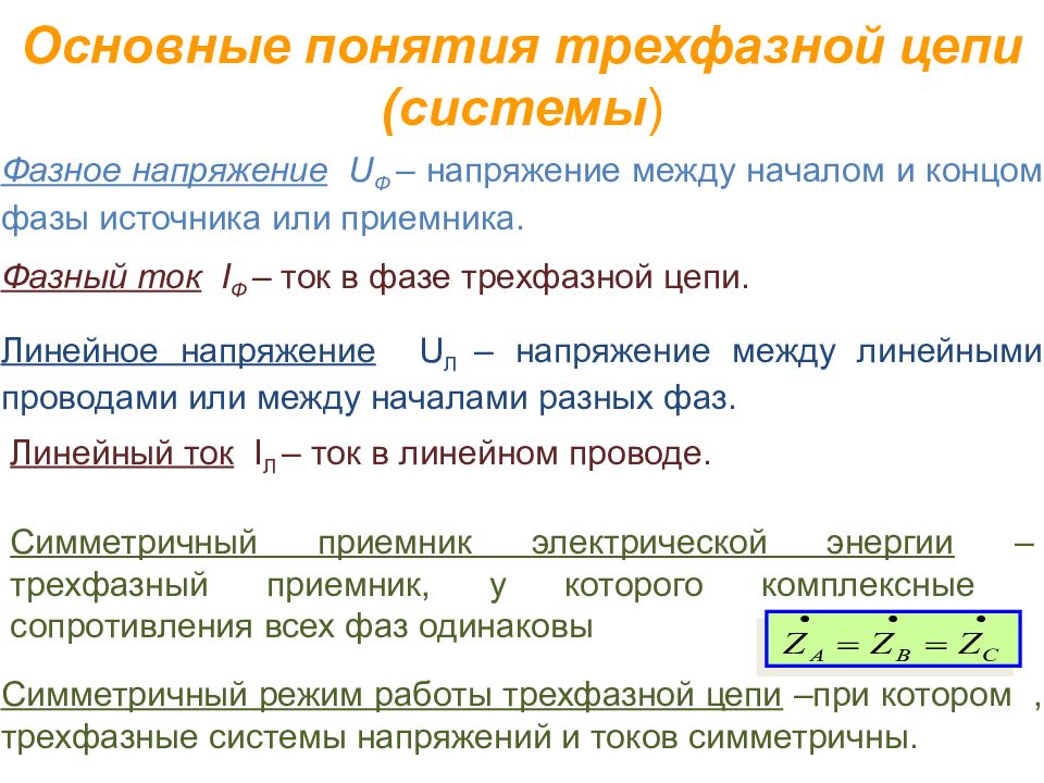 Понятие цепи. Цепи трехфазного переменного тока основные понятия и определения. Трехфазные электрические цепи основные понятия. Параметры переменного тока: фазное. Понятие трехфазной цепи.