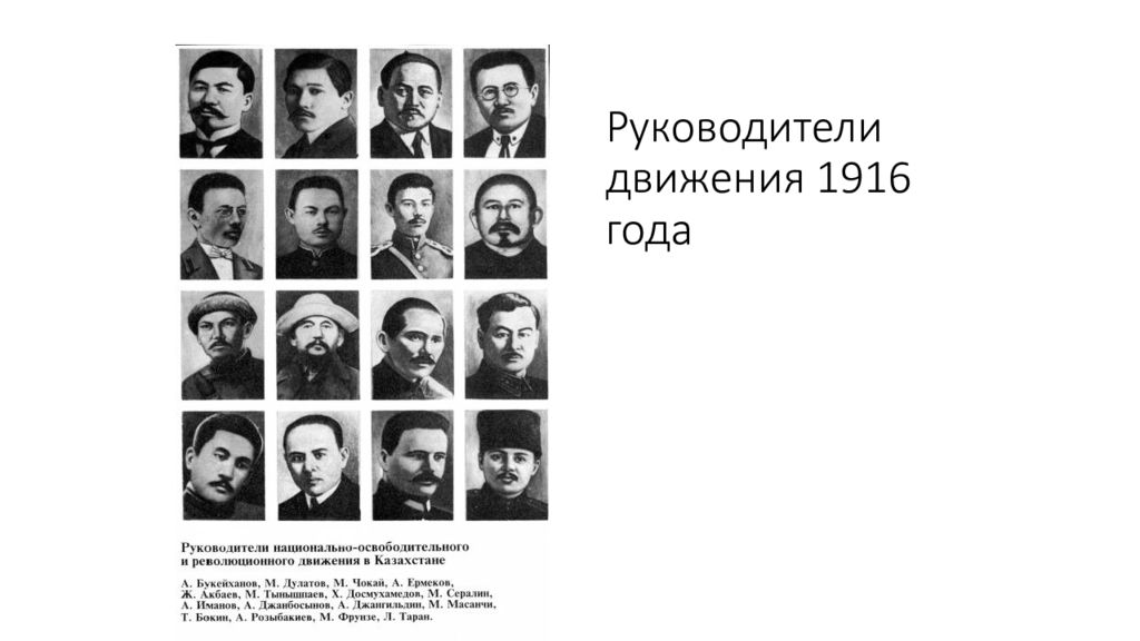 Участники национального движения. Национального освободительного Восстания 1916 г. Руководители национально освободительного движения 1916. НОД 1916 года в Казахстане. Восстание 1916 года.