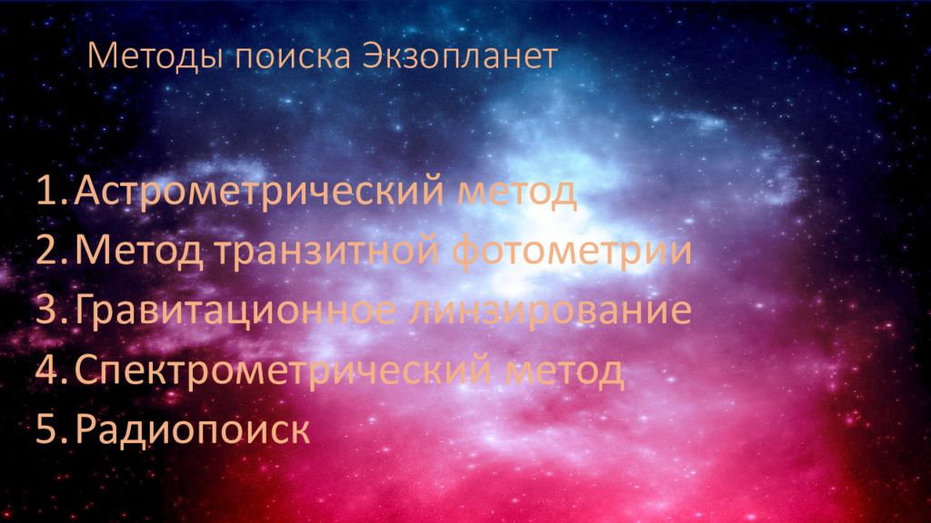 Проект по астрономии на тему экзопланеты