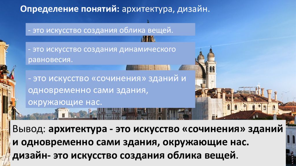 Понятие архитектуры