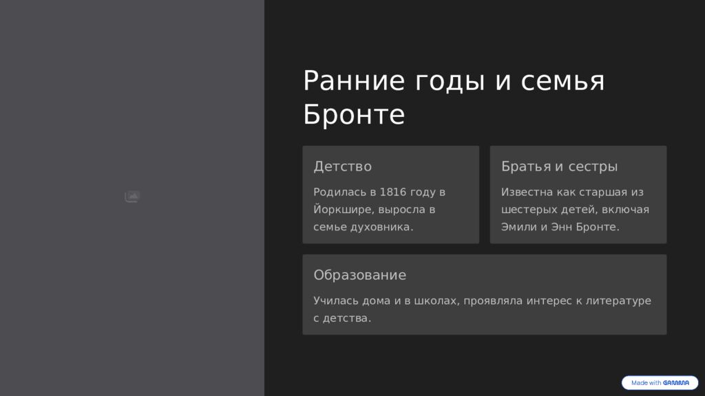 Шарлотта Бронте: Жизнь и творчество Выдающаяся английская писательница XIX