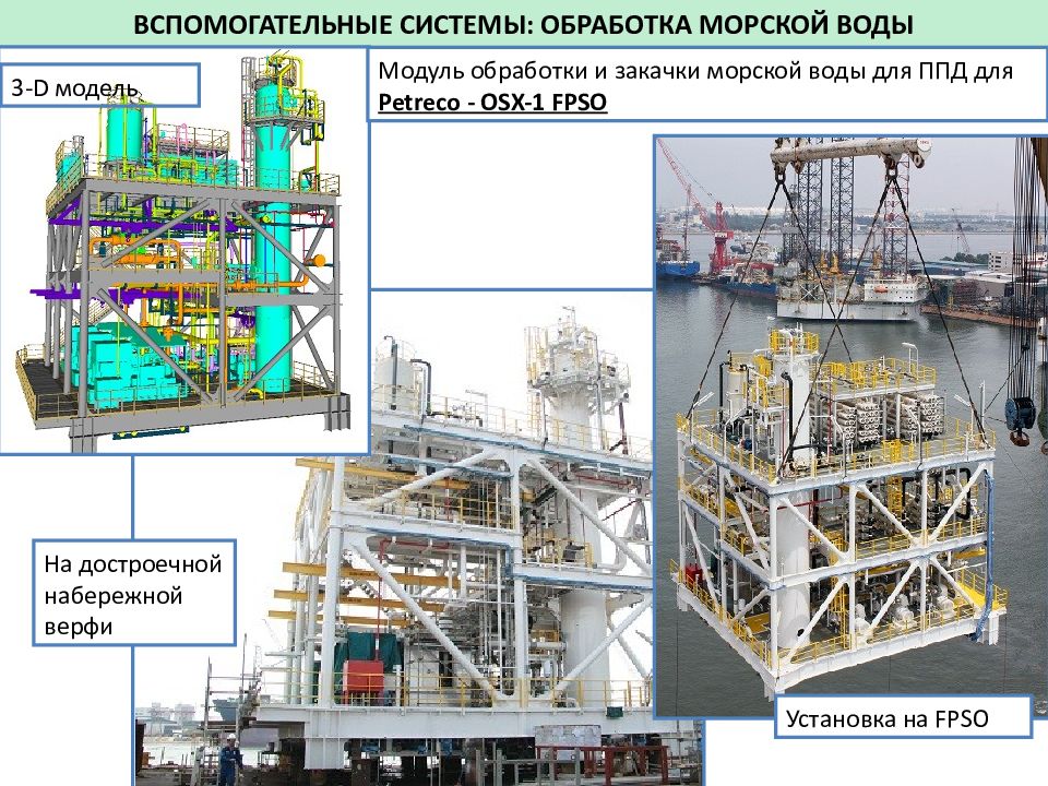 Модуль обработки. Оснований гравитационного типа (ОГТ). Модуль обработки мод. Сборка модуля верхнего строения. Гравитационное основание.