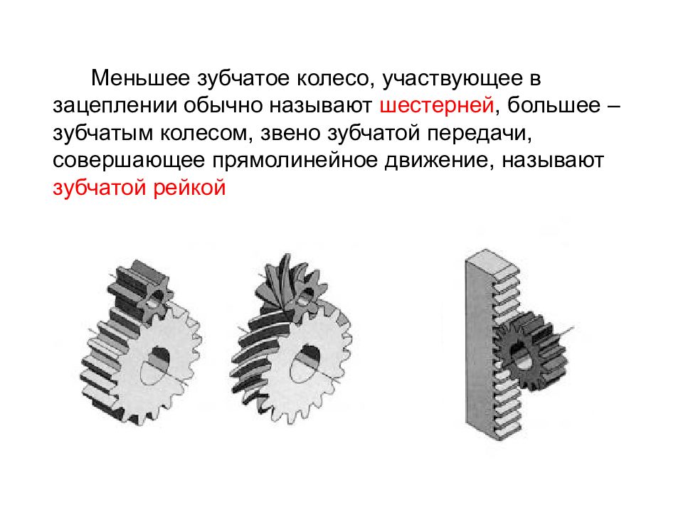 Тема зубчатые передачи