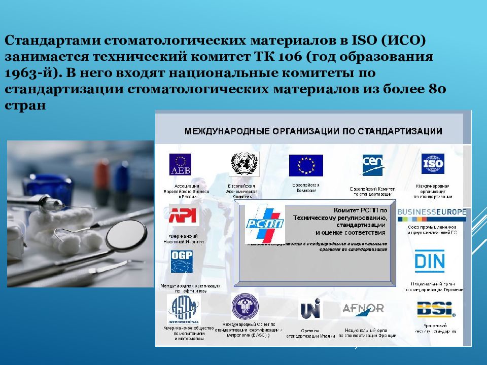 Принципы контроля качества стоматологических материалов