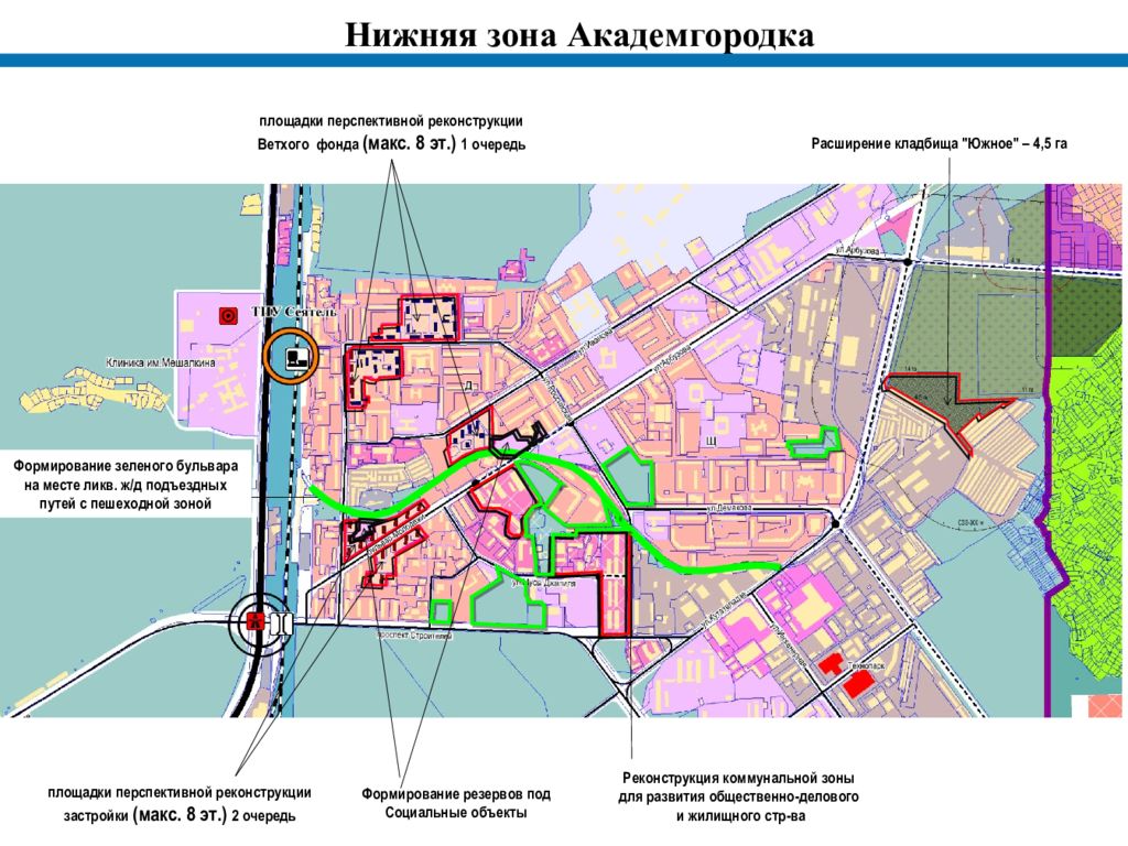 Генеральный план города новосибирска