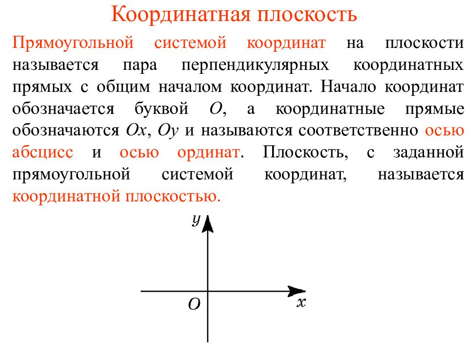 Прямоугольная система координат на плоскости 7 класс презентация