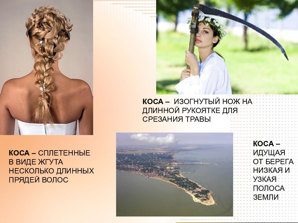 Слово коса какая. Коса значение слова. Коса разные значения. Коса многозначное слово. Коса значения несколько.