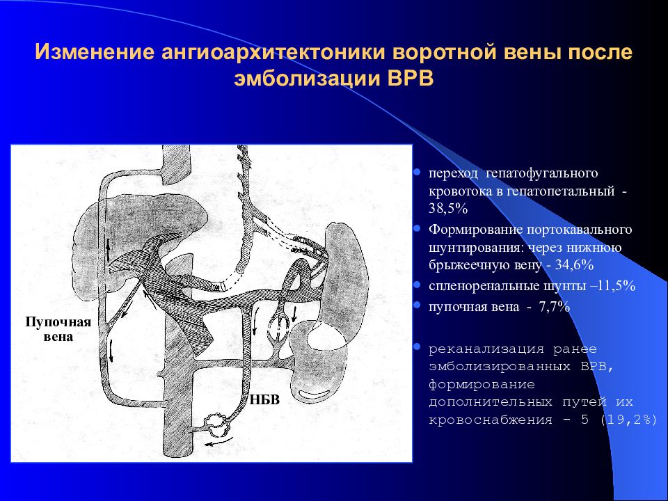 Кровообращение воротной вены