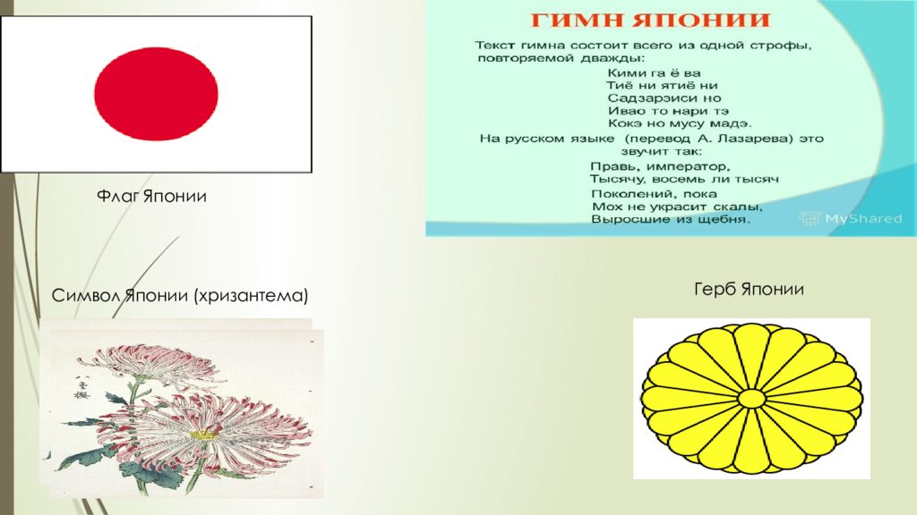 Герб и флаг японии картинки