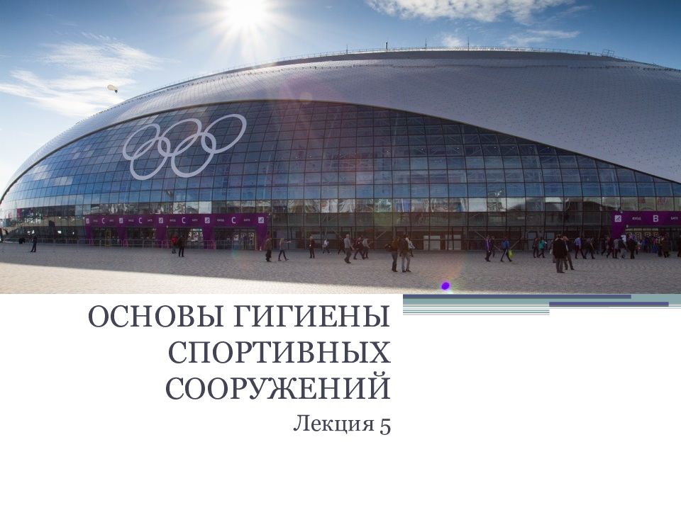 Основы гигиены спортивных сооружений