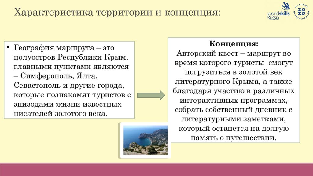 Разработка туристического маршрута пример презентация