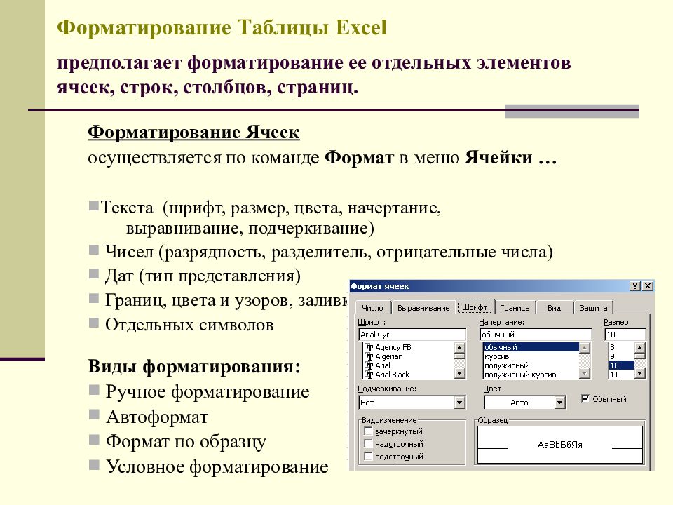 Программа 4 3. Форматирование таблиц и ячеек в excel. MS Exel форматирование ячеек. Основные элементы форматирования ячейки электронной таблицы. Элементы форматирования ячеек в excel.