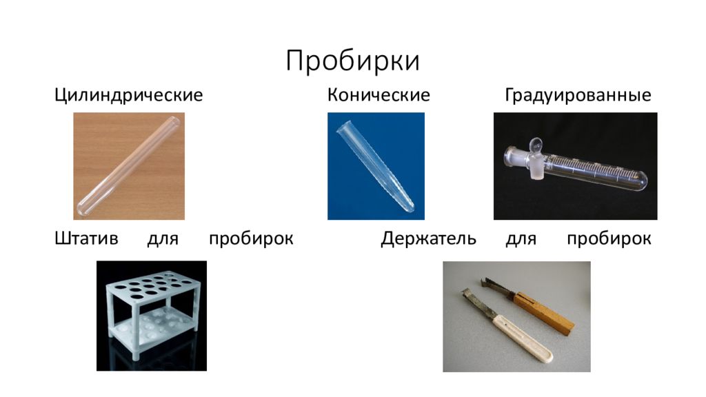 Пробирка значение. Держатель пробирок на штативе. Держатель для пробирок в химии Назначение. Пробирки конические и цилиндрические. Держатель для пробирок рисунок.
