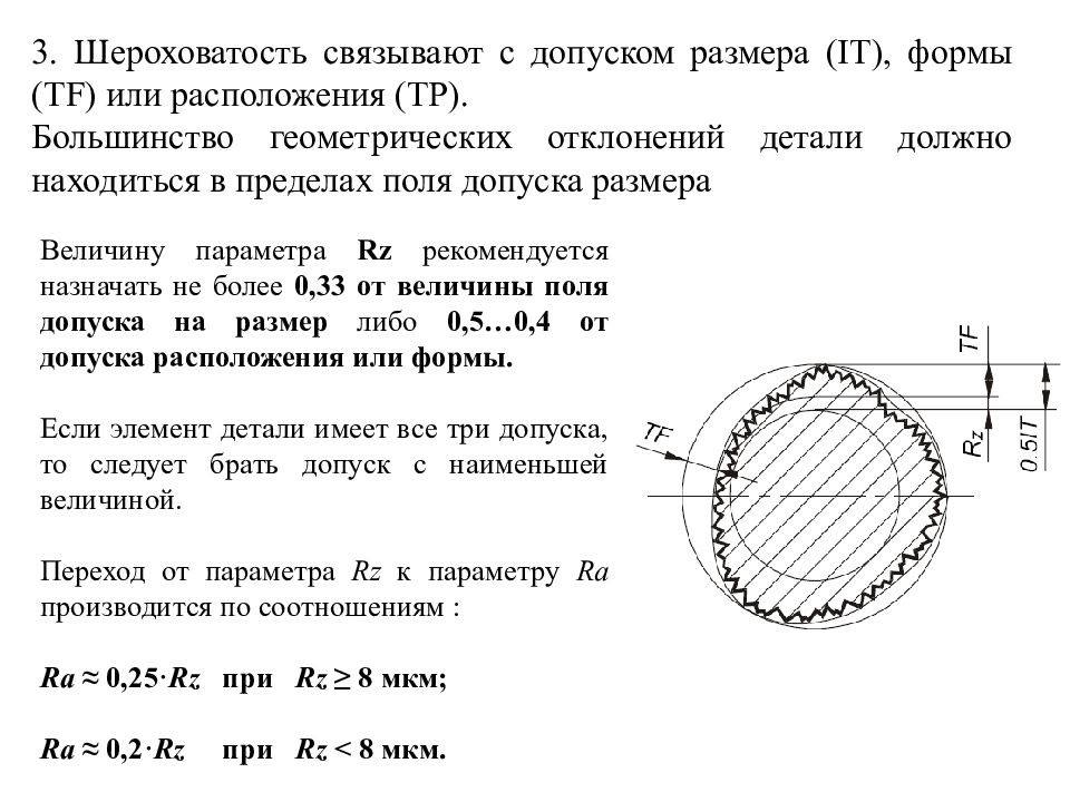 Шероховатость поверхности презентация