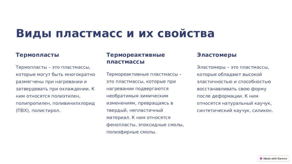 Пластмассы: Обработка и отделка Пластмассы – один из самых распространенных