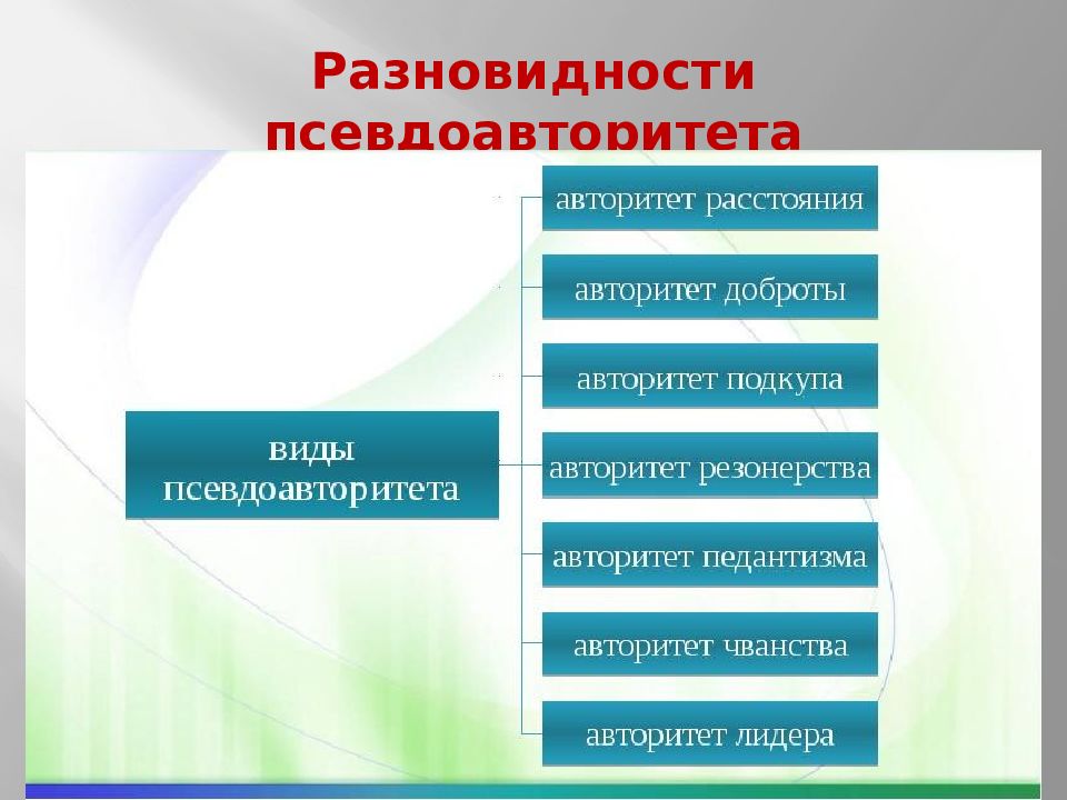 Стили влияния. Формы лидерства. Типы авторитета лидера. Факторы влияющие на стиль лидерства. Тип лидерства по форме влияния.