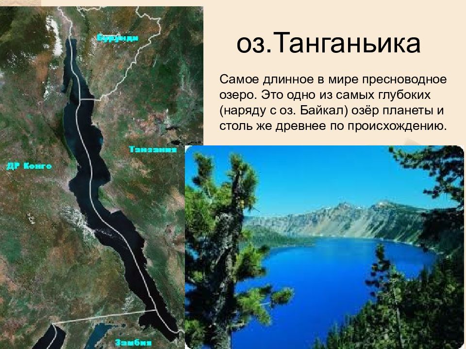Как произошло озеро танганьика. Самое длинное в мире озеро - Танганьика. Самая длинная озеро Танганьика. Озеро Танганьика двойник Байкала.