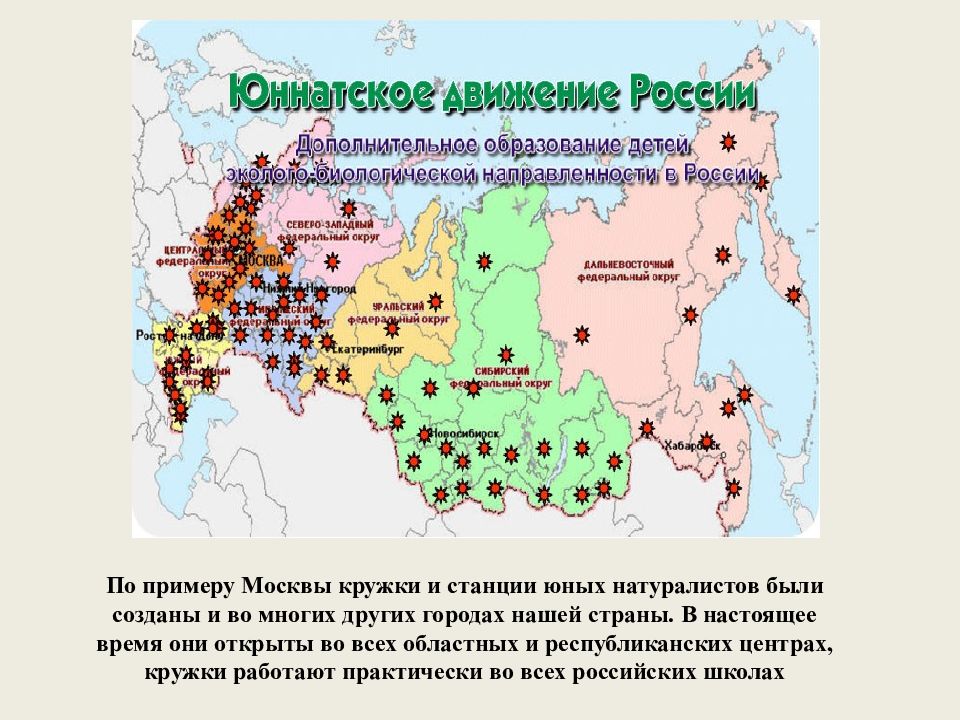 Юннатское движение в россии презентация