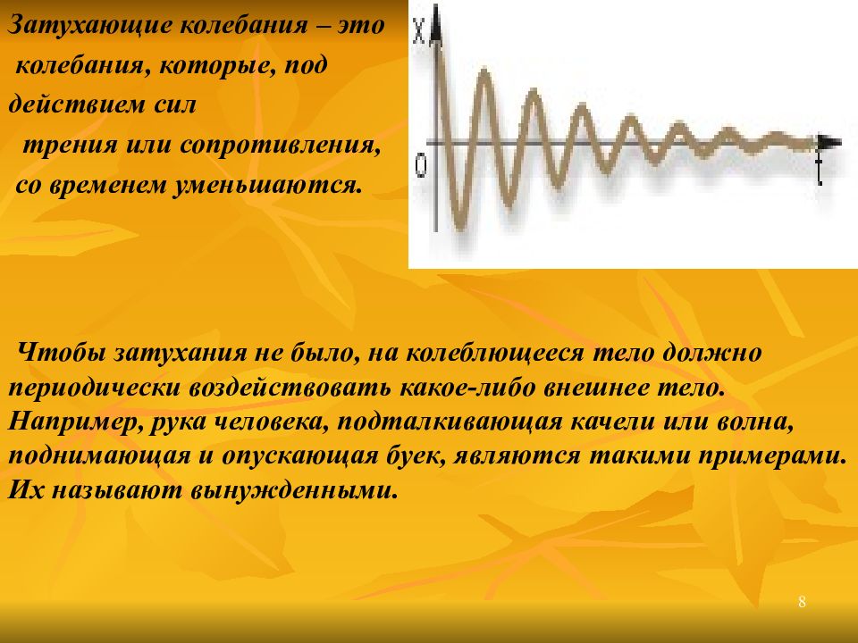 Колебаться это. Гармонические колебания вынужденные колебания затухающие колебания. Затухающие механические колебания. Затухающие колебания это в физике. Затухание колебаний.