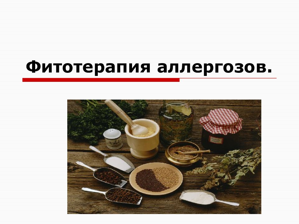 Фитотерапия аллергозов.