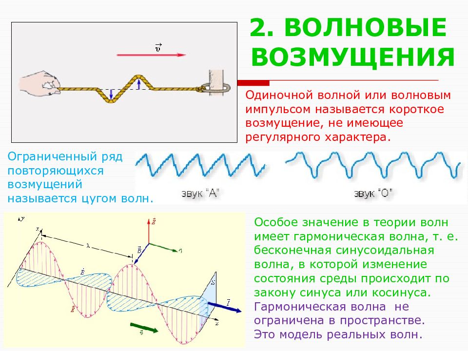 Волновой процесс. Волновые процессы. Волновое возмущение. Понятие о волновых процессах. Возмущение волны в физике.