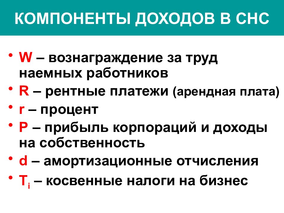 Основные элементы дохода. Вознаграждение за труд наемным работникам это. СНС макроэкономика. Система национальных счетов макроэкономика. Рентные платежи.