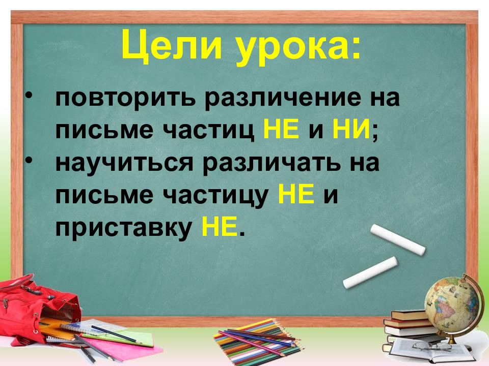 Различение на письме частиц не и ни урок в 7 классе презентация