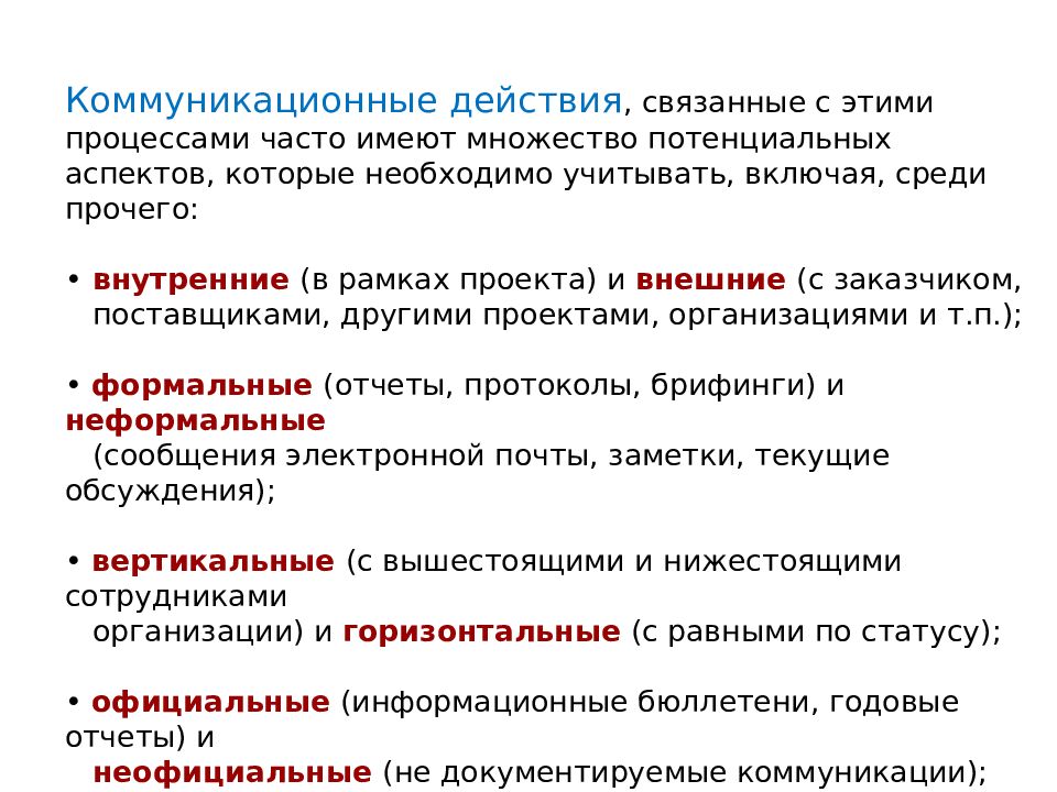 Управление коммуникациями проекта это