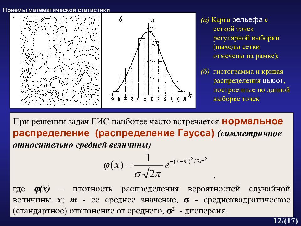 Распределение высот. Карта распределения высот. Графический карта метод исследования. Регулярная модель математическая статистика.