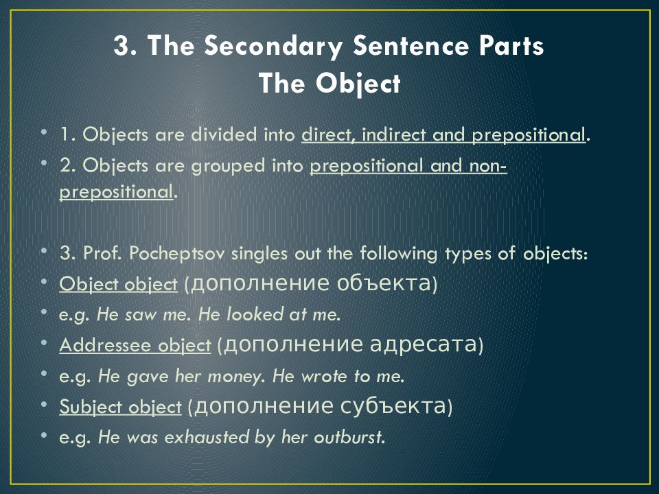 Constituent Structure Of The Sentence Syntactic Processes 