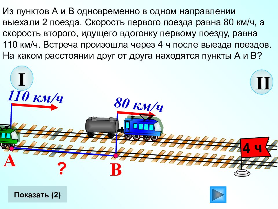 Задачи на движение протяженных тел презентация