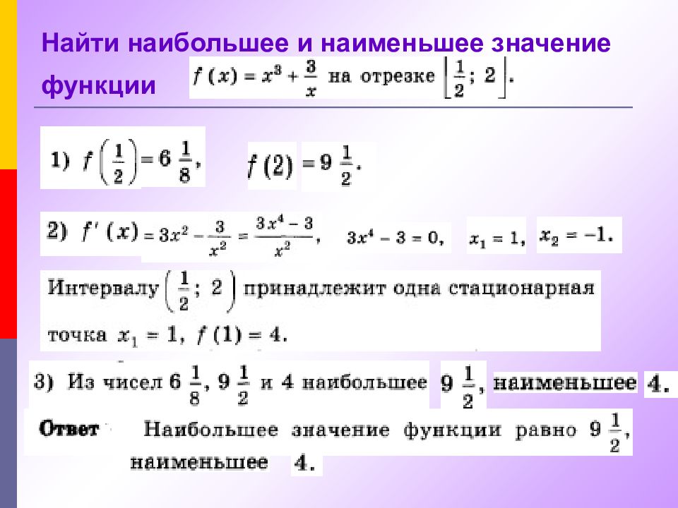 Найдите наименьшее значение функции график которой изображен на рисунке