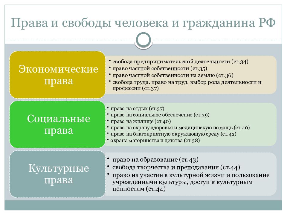 Гражданские и политические права и свободы презентация