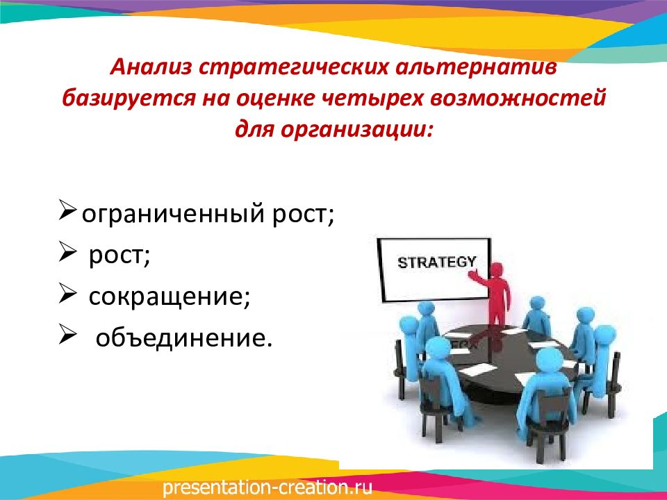 4 возможности. Анализ стратегических альтернатив. Оценка и анализ стратегии. Анализирование стратегические альтернативы. 5. Анализ стратегических альтернатив.