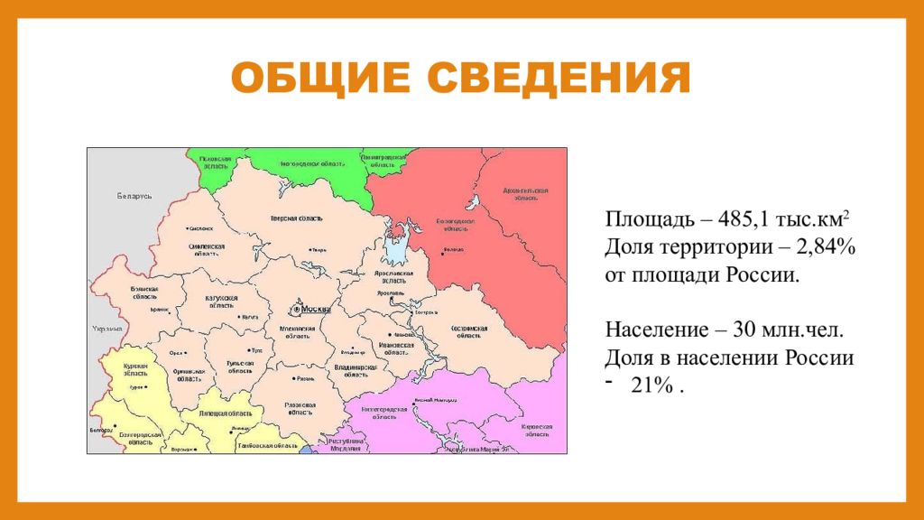 Центральная россия самое главное. Состав центрального района центральной России. Центральный экономический район состав населения. Карта населения центрального экономического района. Территория Центрально экономического района.