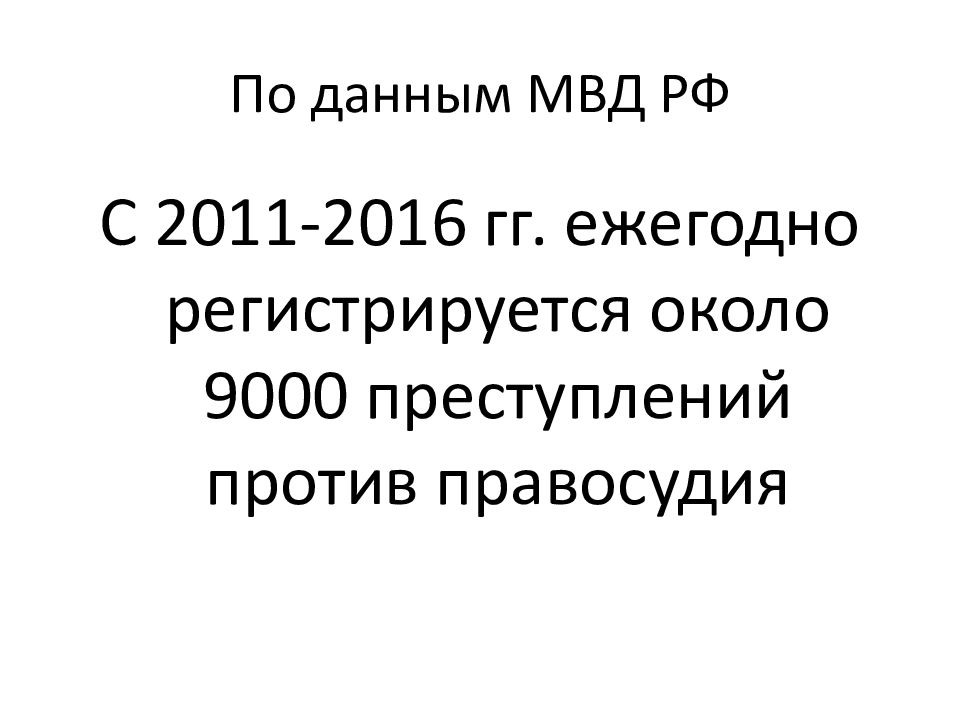 Преступления против правосудия презентация