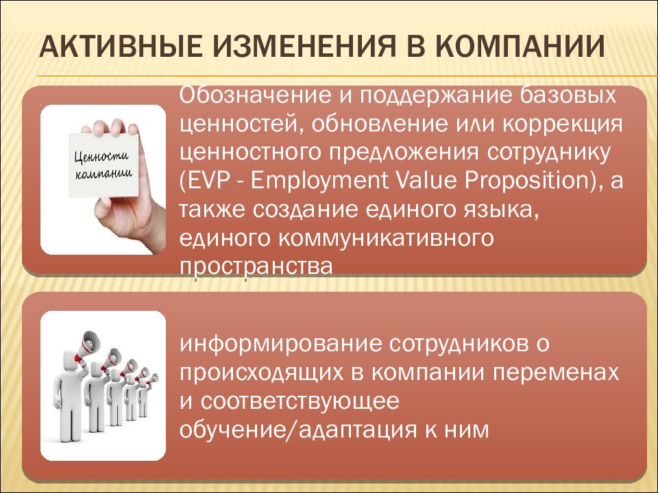 Активные изменения. Изменения в компании. Презентация ценности обновление. Активное изменение это. Обновление как ценность.