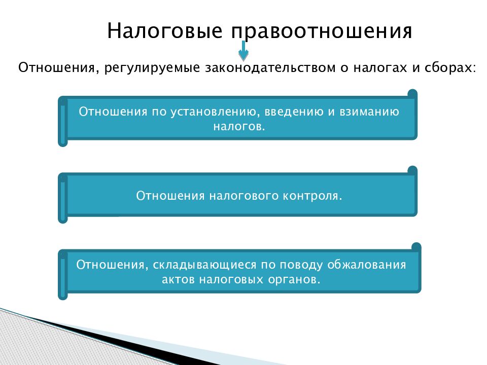Налоговые правоотношения