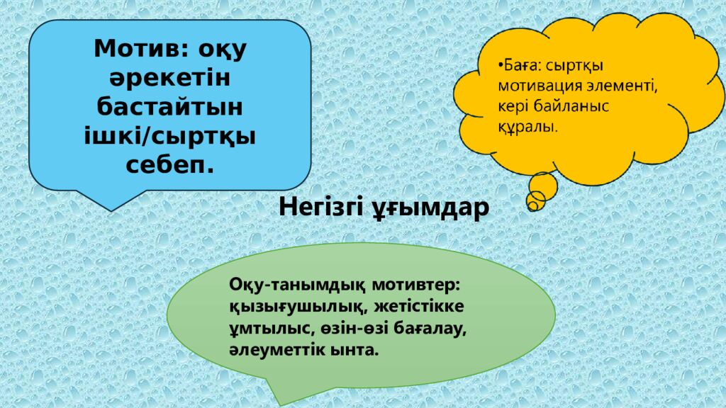 Кіші мектеп оқушысының оқу мотивтеріндегі бағаның орны. Кіші мектеп оқушысының