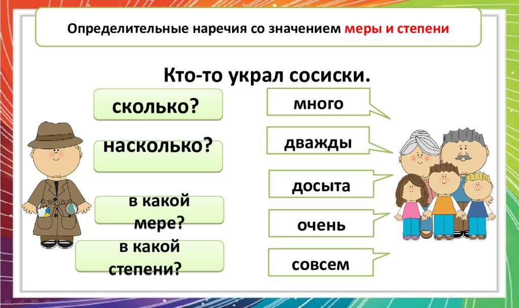 Наречие меры и степени. Определительные наречия. Обстоятельственные и определительные наречия. Разряды наречий по значению определительные и обстоятельственные. Наречие меры и степени примеры.