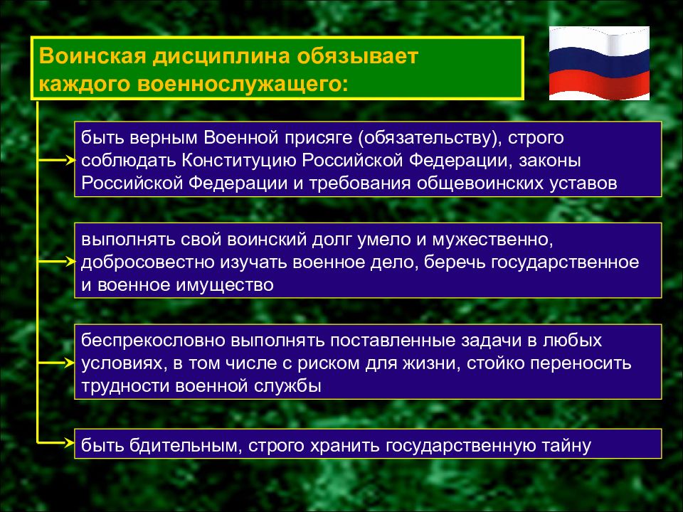 Воинская дисциплина и ответственность обж презентация