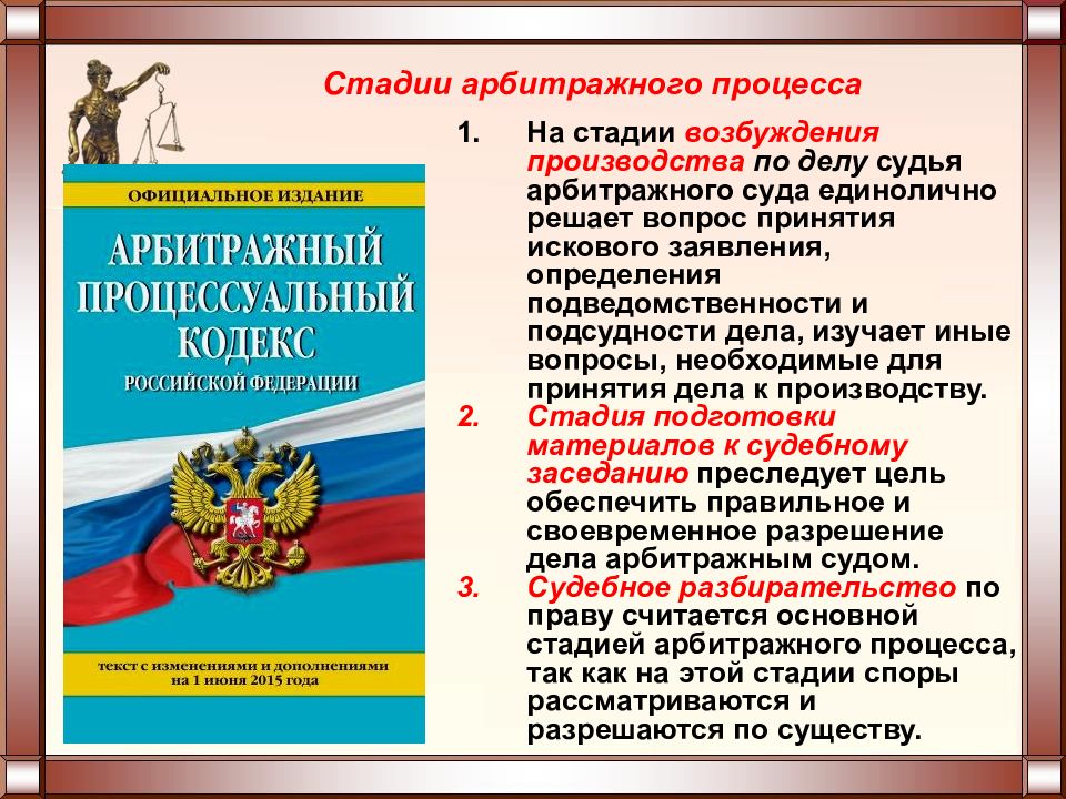 Принципы арбитражного судопроизводства презентация